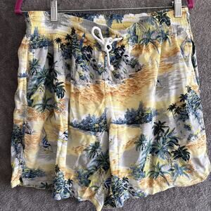 Vintage 1980s Bad Boy Club Rayon Shorts Men's Large Swim Surf Skate Trunks Lined